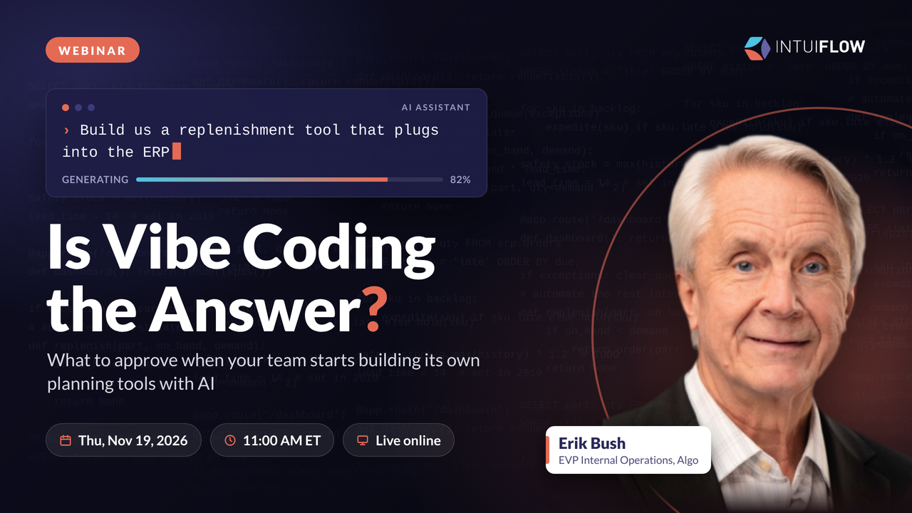 Is Vibe Coding the Answer? Why removing your engineering bottleneck raises the stakes on critical thinking FOR BOARDS, CFOs AND SENIOR SUPPLY CHAIN AND OPERATIONS LEADER